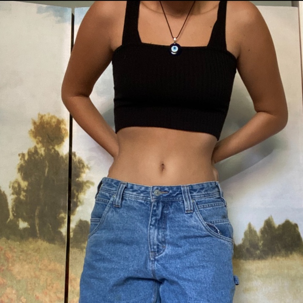 Black basic top